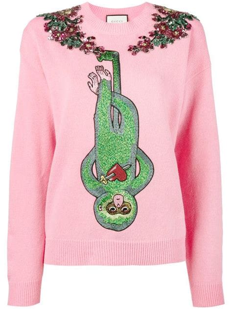 gucci monkey sweater|Gucci jumper women.